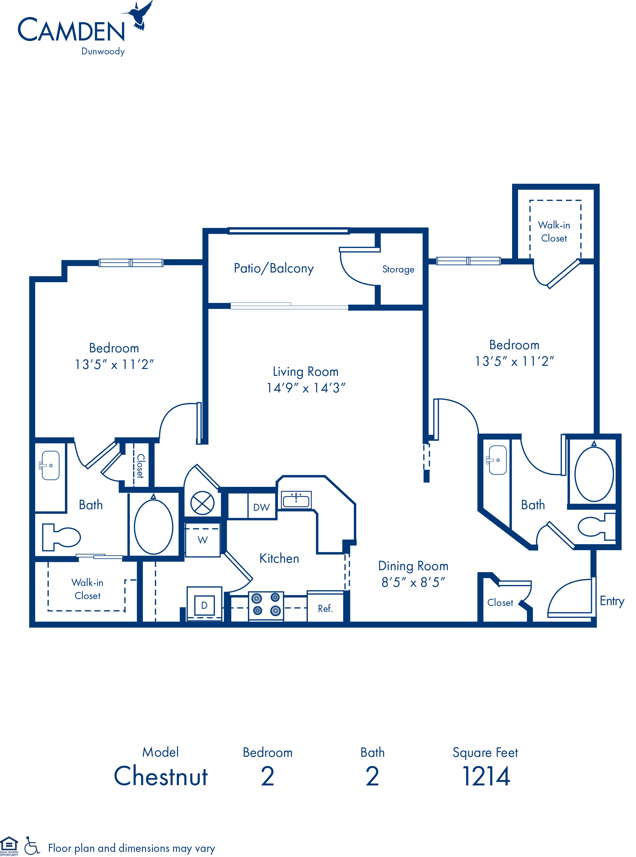 2 Bedroom Apartment – 10 Peachford Cir #8104, Dunwoody, GA 30338