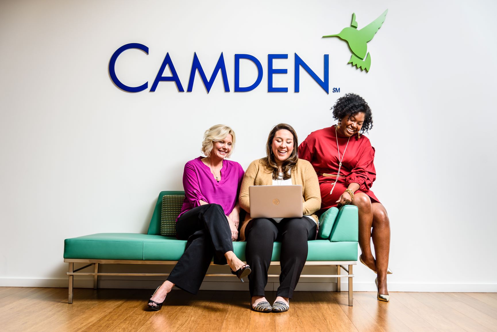 Camden women team members working together