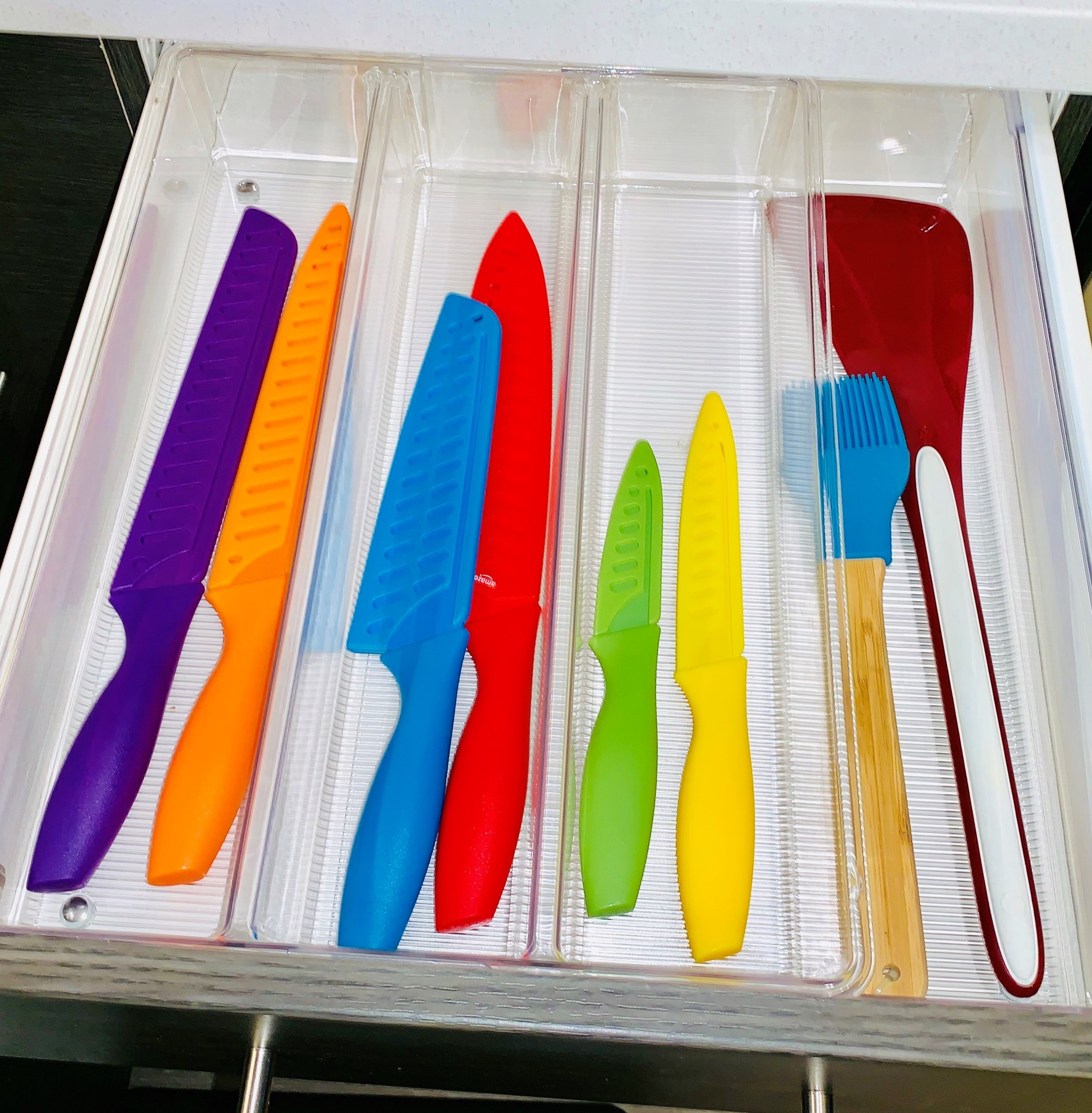 Multi-colored Knife Set from Amazon Basics