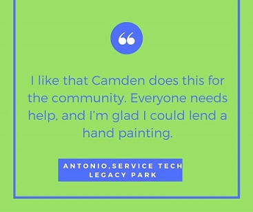 Quote From a Participant at Camden Cares 2016 Event