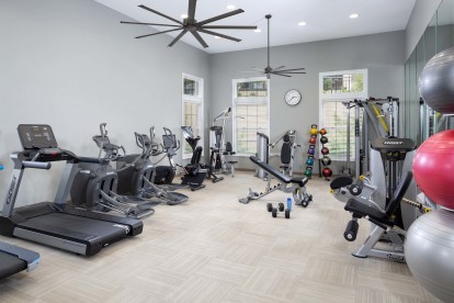 24 hour fitness center  at Camden Denver West Apartments in Golden, CO