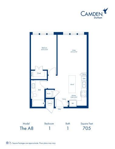 Camden Durham - Floor plans - A8