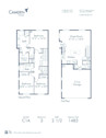 Blueprint of C1A Floor Plan, 3 Bedrooms and 2.5 Bathrooms at Camden Chandler Apartments in Chandler, AZ