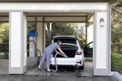 Clean and vacuum your vehicle at the Car Care Center.