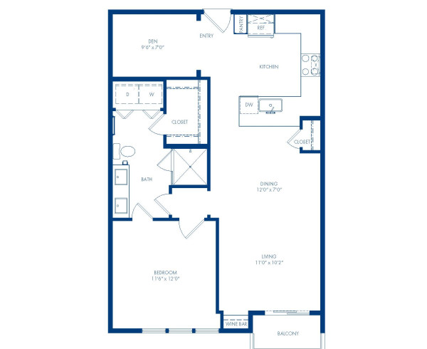 Camden Greenville - floor plan - A4 Villas