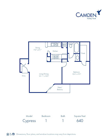 camden-valley-park-apartments-dallas-texas-floor-plan-Cypress