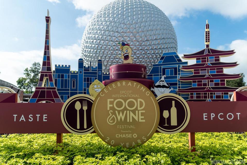 Disney Wine Glass - 2023 Epcot Food and Wine Festival Logo-0