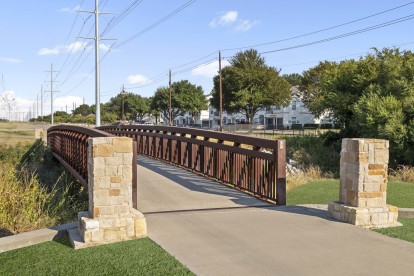 Bluebonnet Trail entry just outside Camden Legacy Creek