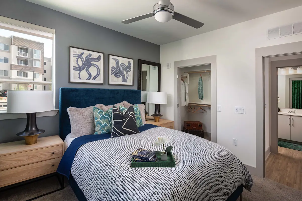 Furnished bedroom at Camden North End.