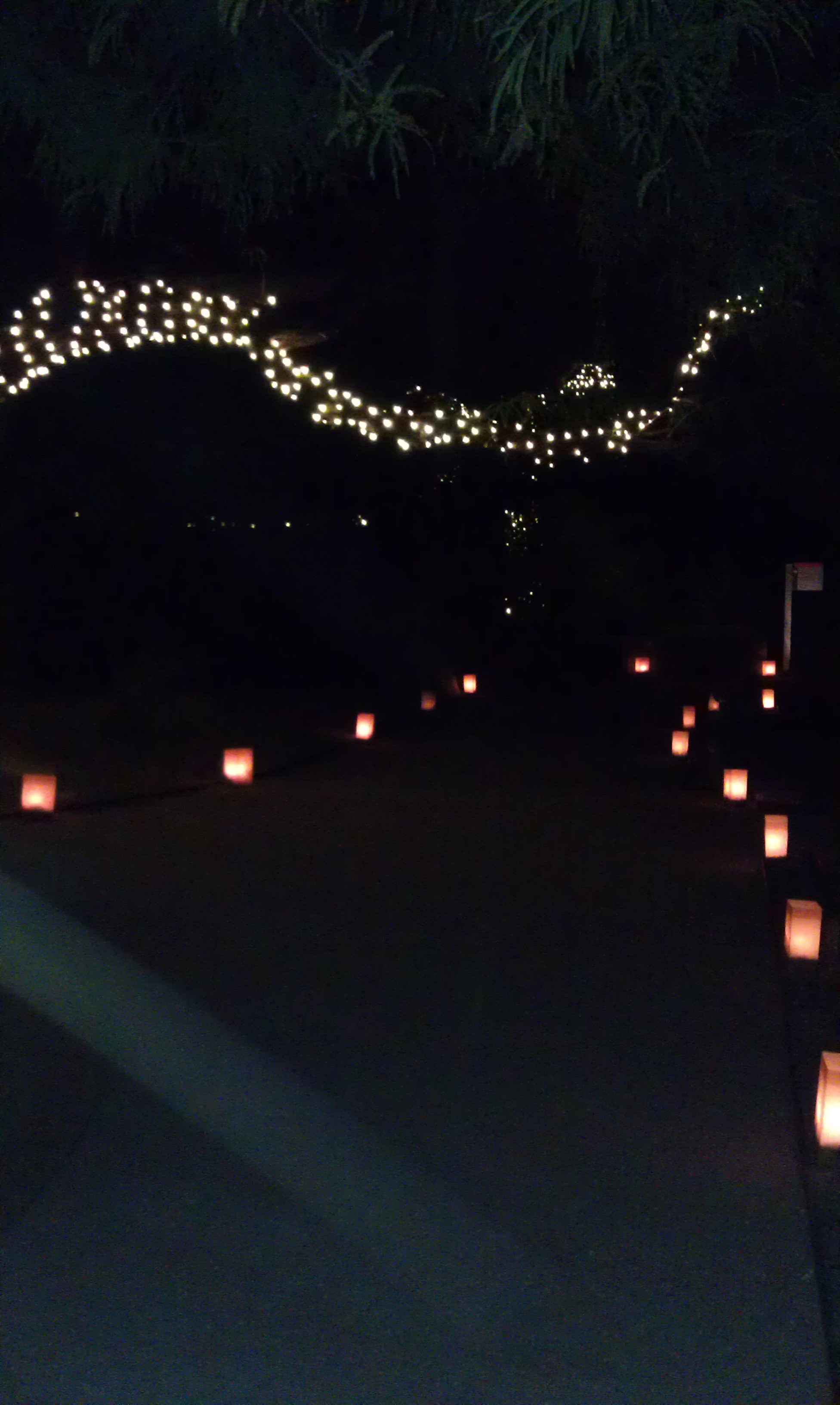 Luminarias light up the night