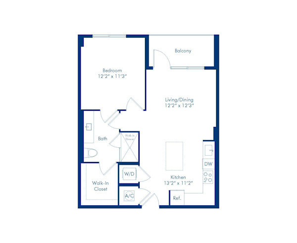 camden-central-apartments-st-petersburg-florida-floorplan-Da Vinci