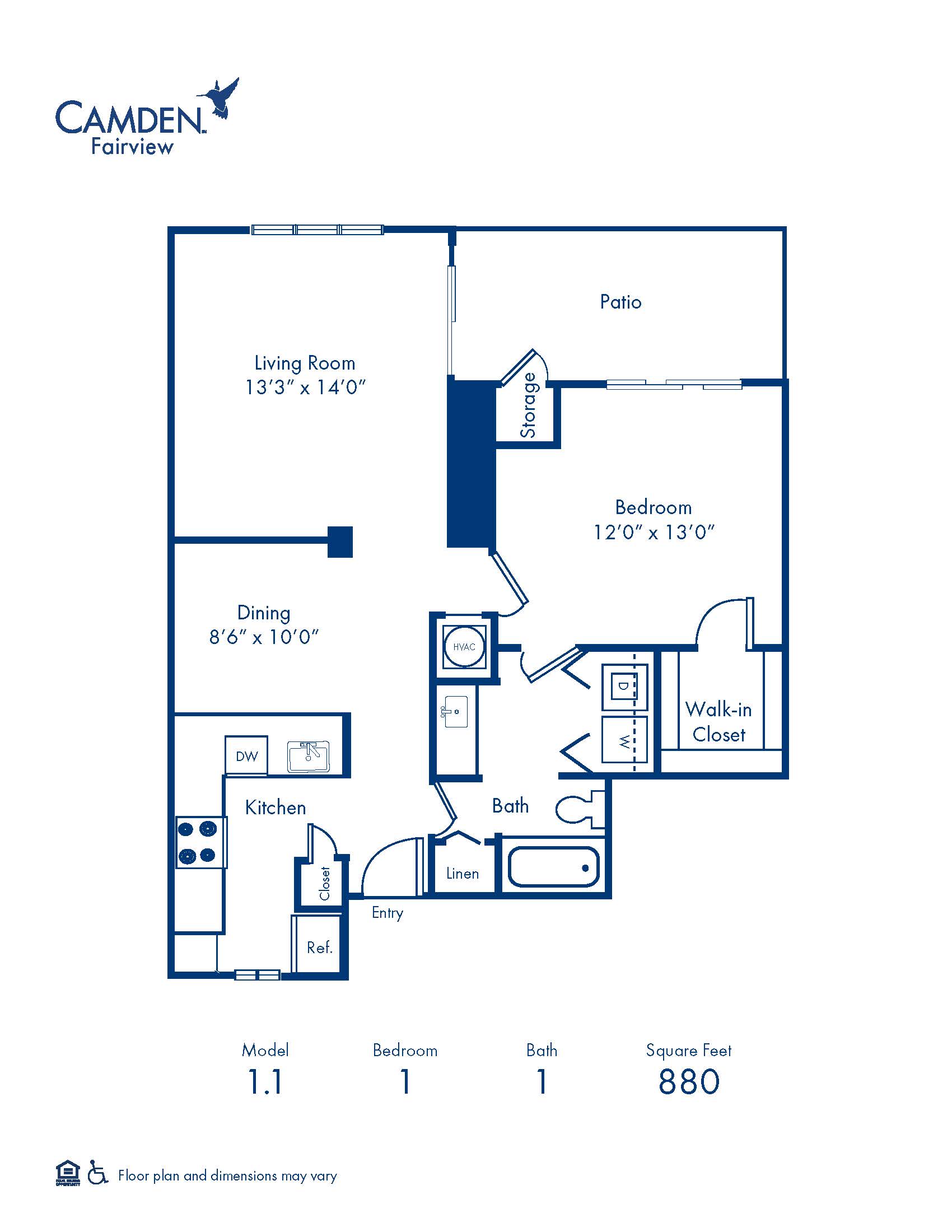 1.1 floor plan