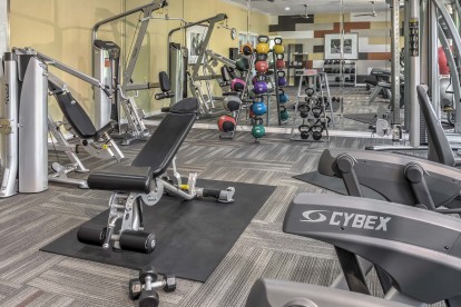 Fitness center with cardio equipment