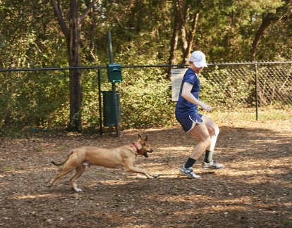 Private fenced dog park