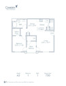 Blueprint of A2 Floor Plan, 1 Bedroom and 1 Bathroom at Camden Sierra at Otay Ranch Apartments in Chula Vista, CA