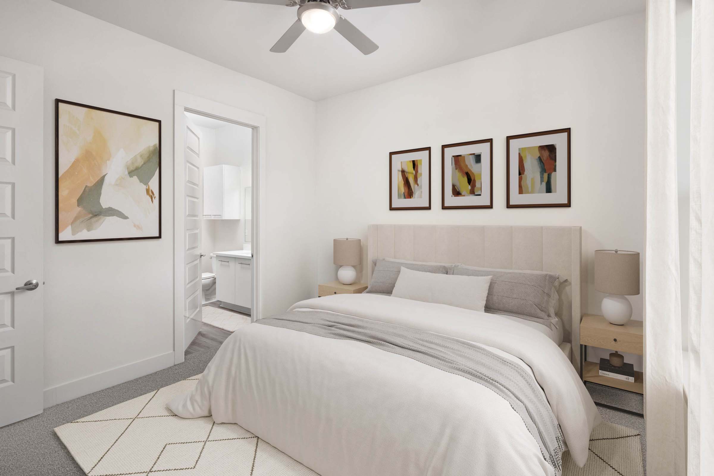 Bedroom with ensuite bathroom 