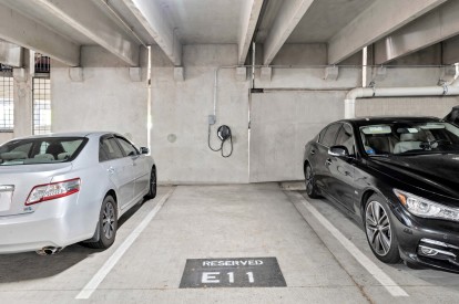 Electric Vehicle and Reserved Parking at Camden Dulles Station