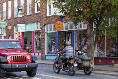 Shops along N. Davidson St. near Camden NoDa