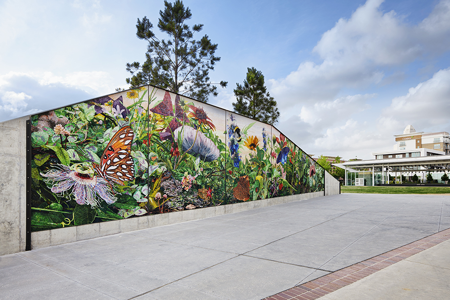 Midtown Park Mural near Camden McGowen Station Apartments in Midtown Houston, TX