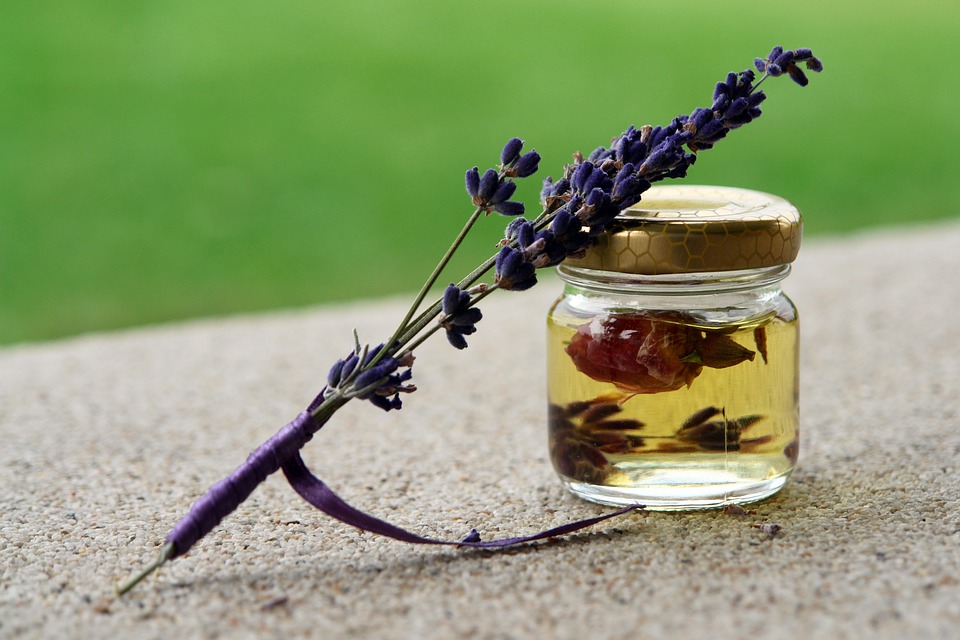 Use lavender oil to create a calm space with essential oils