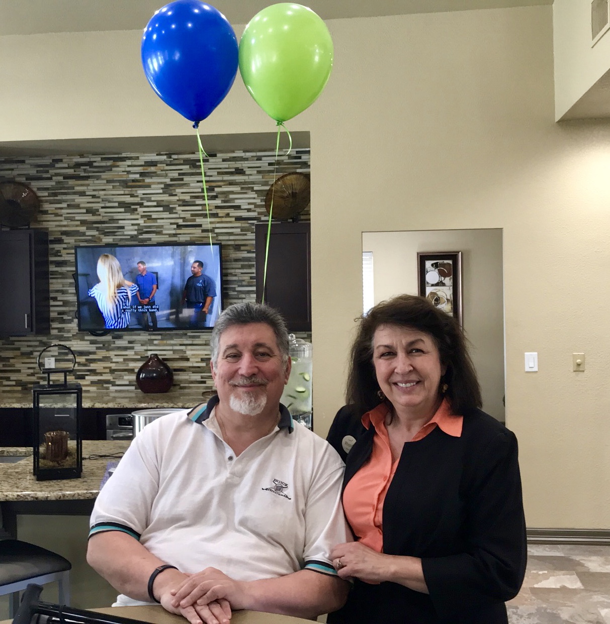 Big Jim and Rhonda Bryant at JIm's 25 Year Resident Anniversary Party