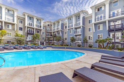 Second Pool with Deck and Lounge Chairs