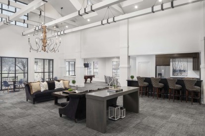 Resident Lounge with ample seating at Camden Yorktown Apartments in Houston, TX
