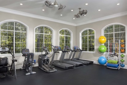 Fitness center with cardio equipment