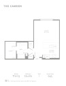 Blueprint of S3 Floor Plan, Studio with 1 Bathroom at The Camden Apartments in Hollywood, CA
