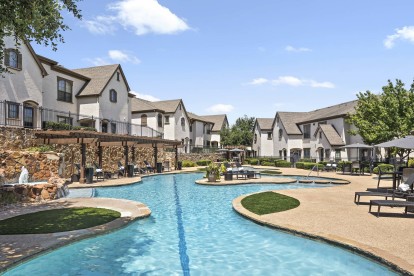 Resort-style pool with swim lane at Camden Brushy Creek apartments in Austin, TX