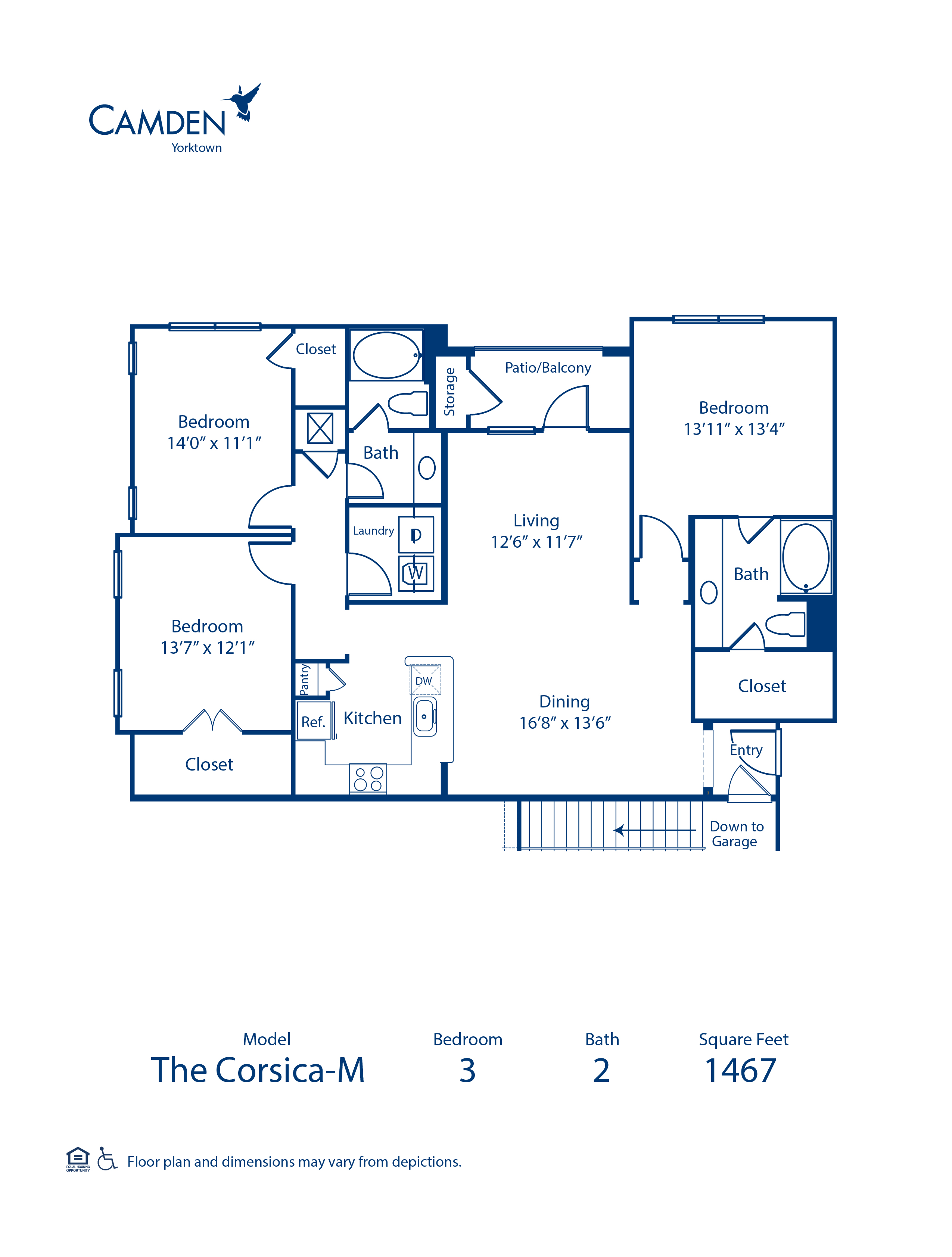 Corsica M floor plan