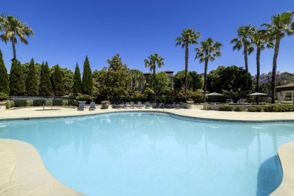 camden landmark apartments ontario ca pool and bbq grills and loungers