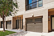 Townhome private garages