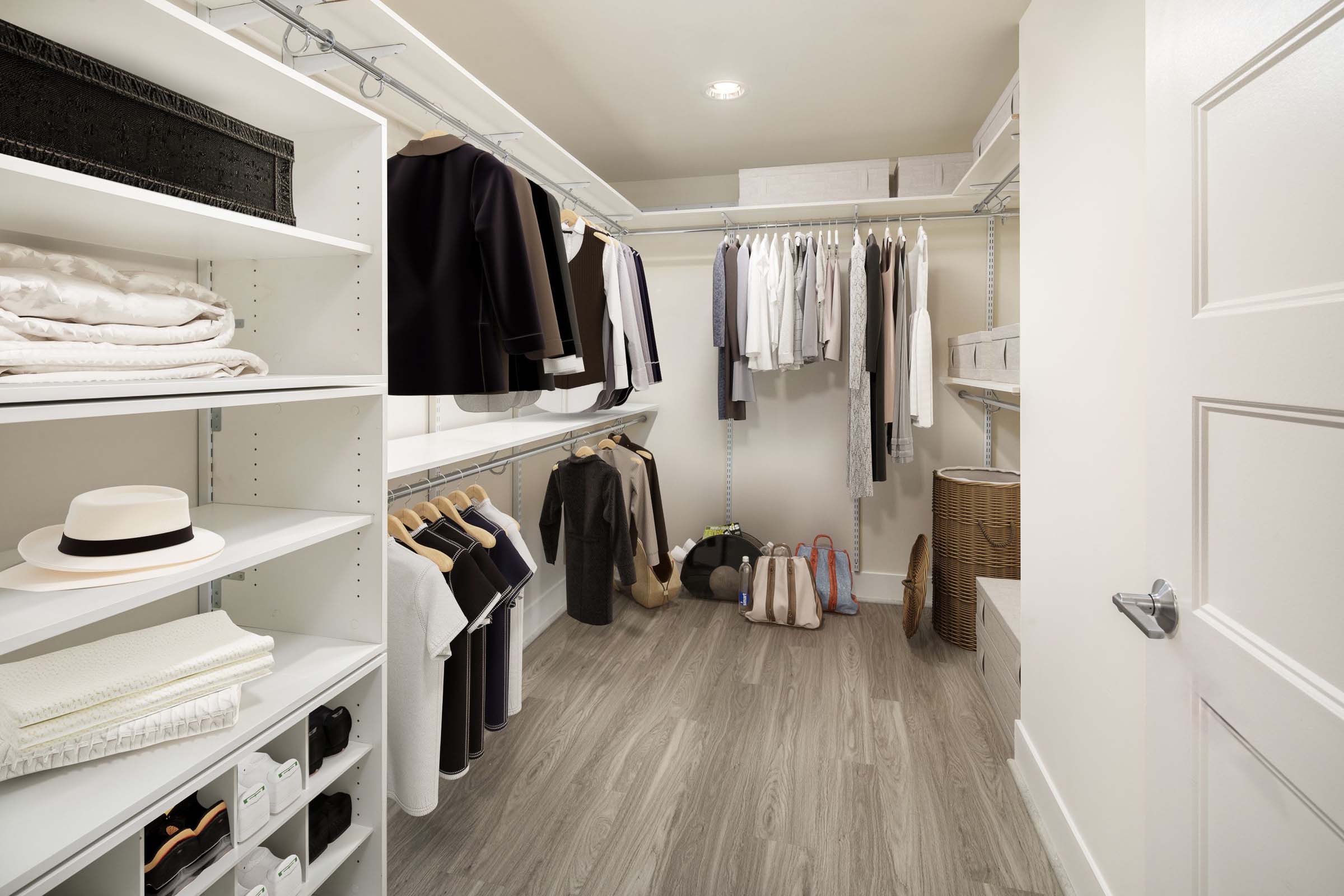 Walk-in closet at Camden NoMa apartments in Washington, D.C.
