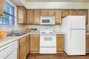 Classic style kitchen with white appliances