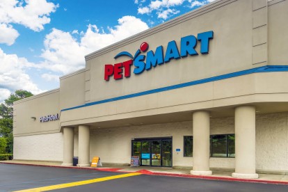 Nearby shopping area with petsmart