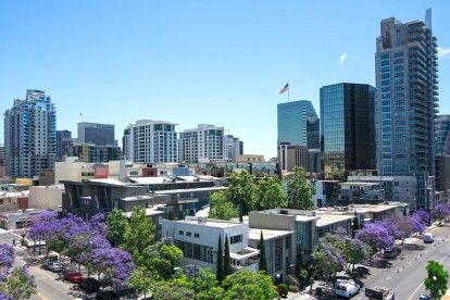 View of downtown san diego from community