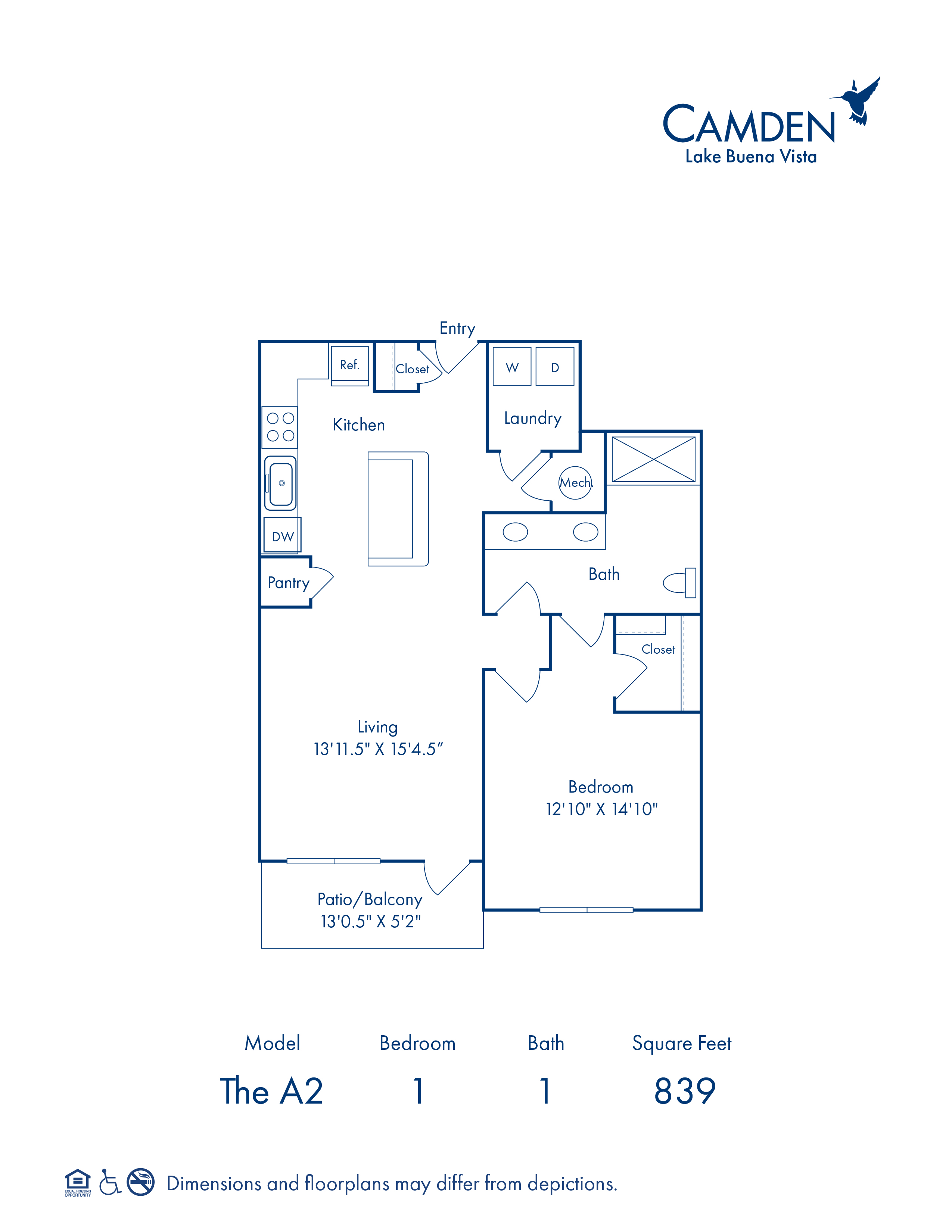 A2 floor plan