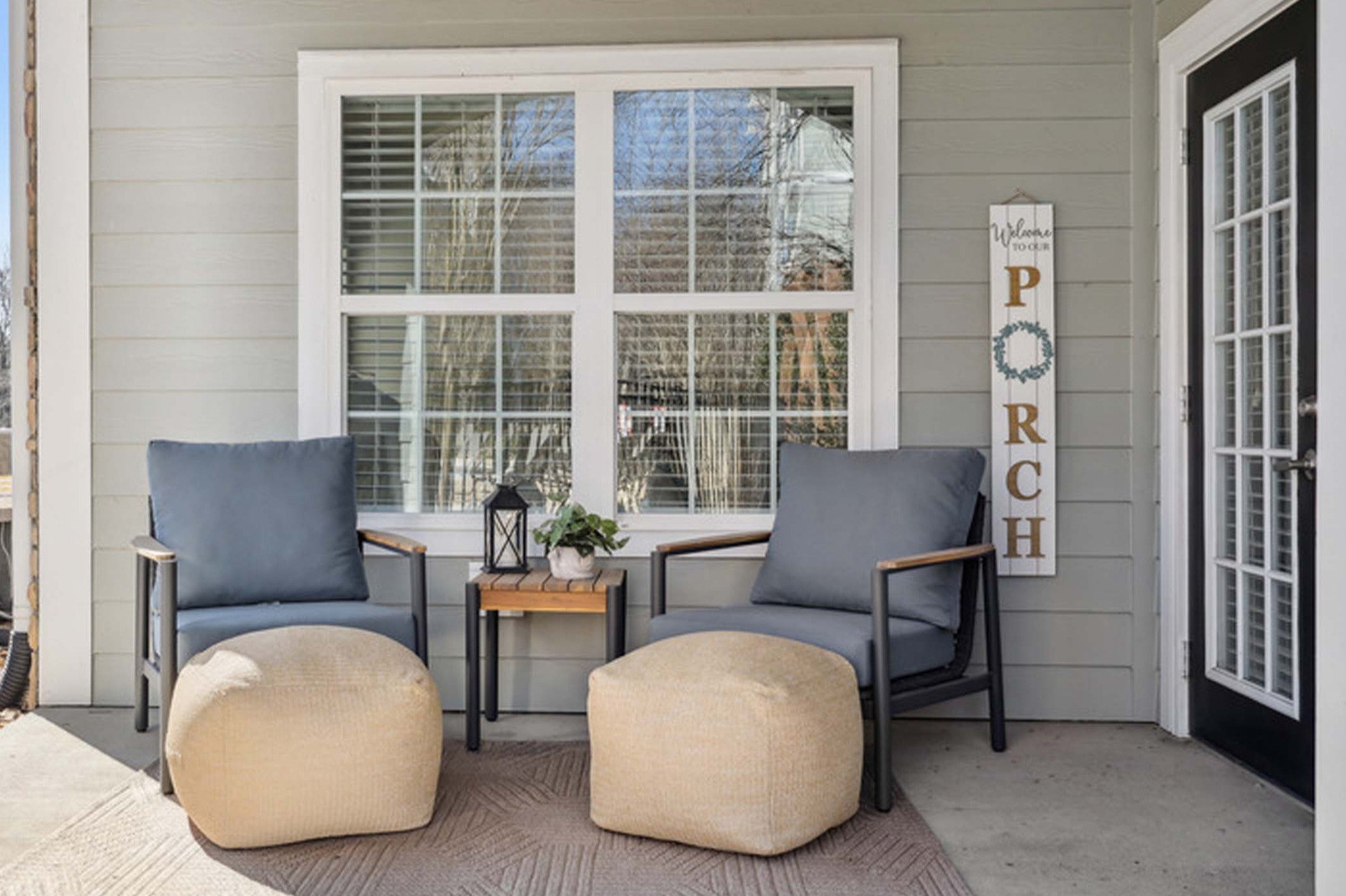 Private walk-out patio at Camden Franklin apartments in Franklin, TN
