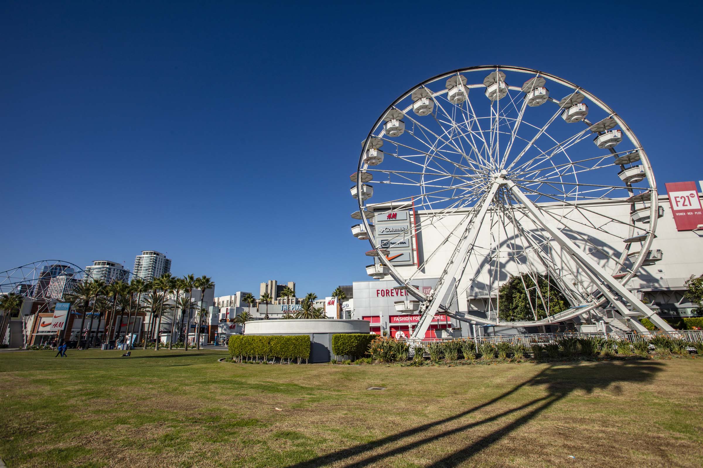 Neighborhood ferris wheel at park