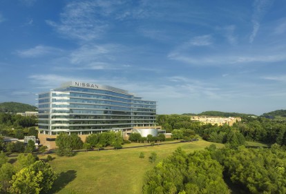 Nissan North America office building near Camden Franklin Park apartments in Franklin, TN