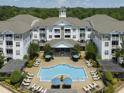 Pool with sun deck