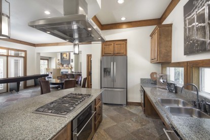 Clubhouse kitchen at Camden Cedar Hills