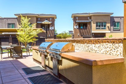 Barbeque and outdoor dining area