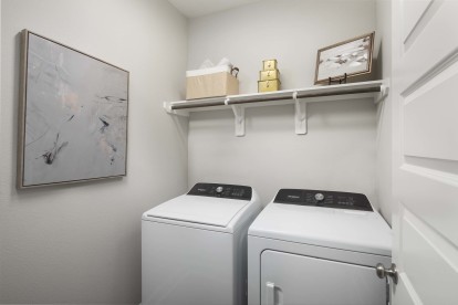 Full-Size Washer and Dryer in Every Home at Camden Woodmill Creek Homes for Rent in The Woodlands, TX
