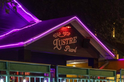 Local bar, Lustre Pearl, across from Camden Rainey Street