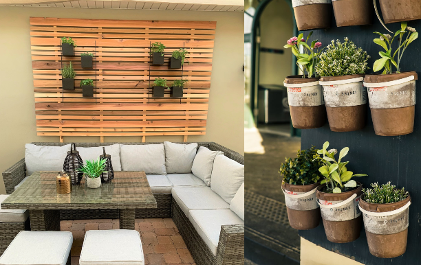 Easy apartment herb garden patio