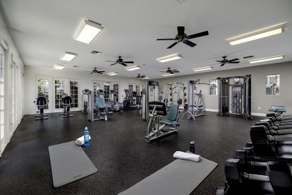 camden crown valley apartments mission viejo ca fitness center with ceiling fans and dumbbells