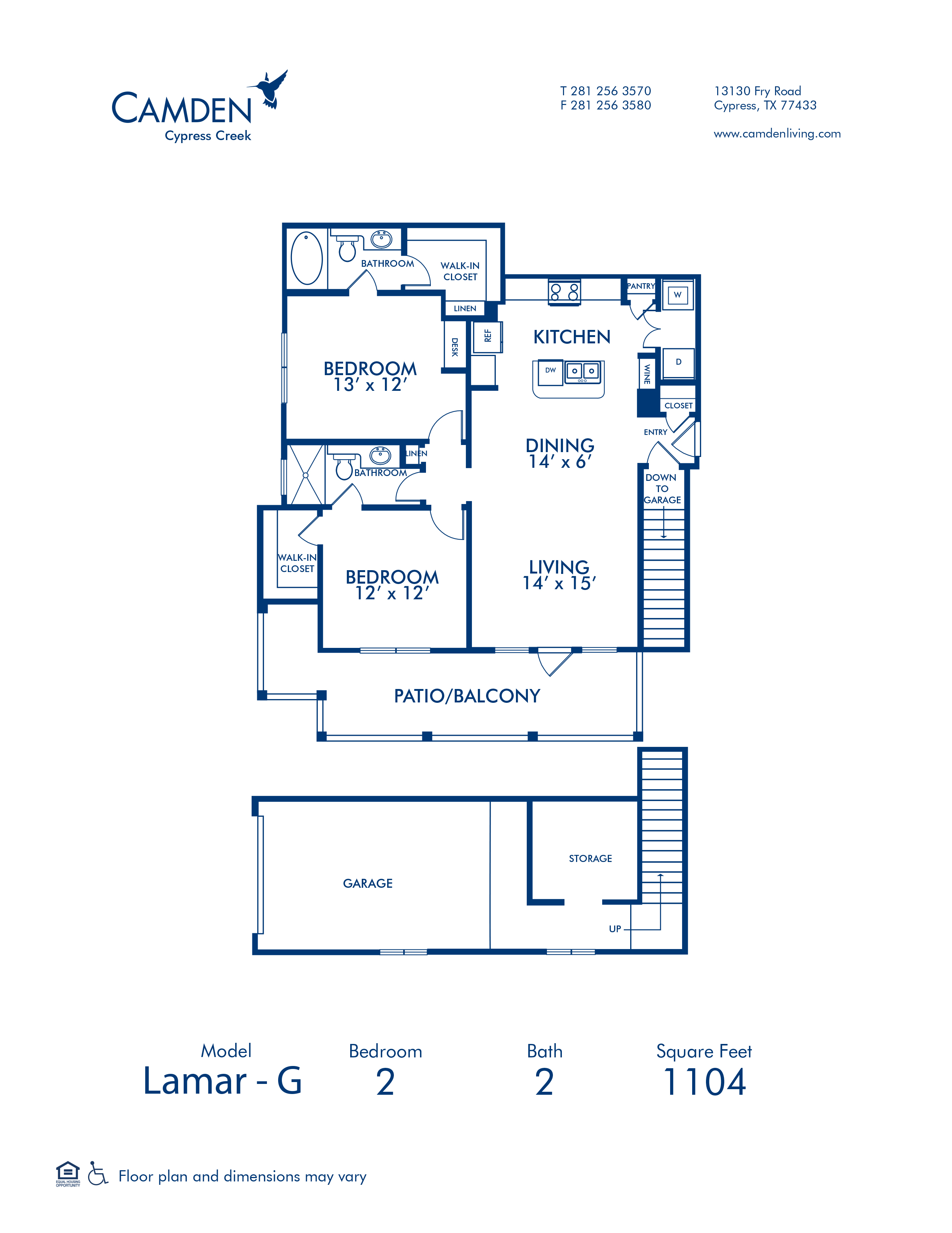 1, 2 & 3 Bedroom Apartments In Cypress, Tx - Camden Cypress Creek