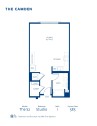 Blueprint of S2 Floor Plan, Studio with 1 Bathroom Apartment Home at The Camden in Hollywood, CA